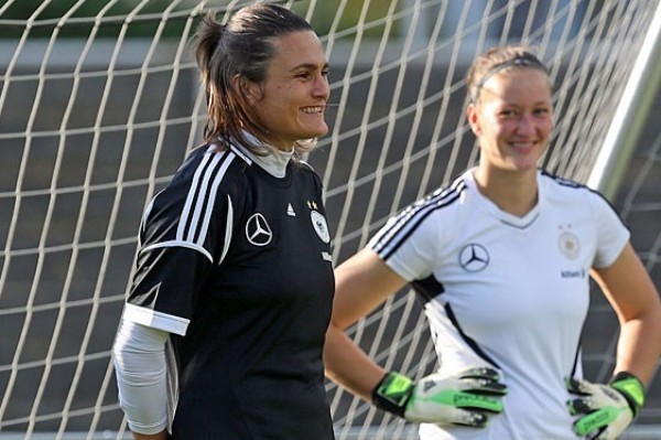 Championne d'Europe, l'Allemagne de Nadine Angerer veut repartir à la conquête du Monde (photo DFB)
