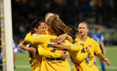 Les Barcelonaises enchaînent (photo UEFA.com) Les Barcelonaises enchaînent (photo UEFA.com)