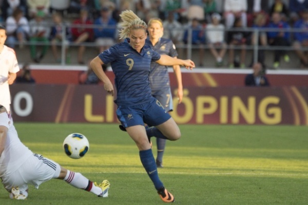 Eugénie Le Sommer lors de l'Euro (photo Eric Baledent)