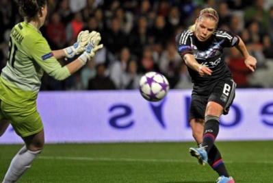 Pour la joueuse de l'olympique lyonnais, un seul mot d'ordre sur les deux prochains matchs : la victoire (Photo : Le Progrès).