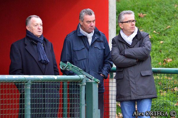 Trois jours après l'élimination contre Potsdam, Jean-Michel Aulas était à la plaine des Jeux (photo Alex Ortega)