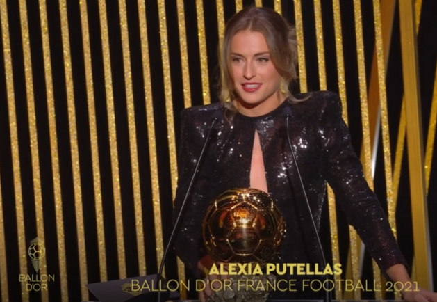 Ballon d'Or - Alexia PUTELLAS vainqueur du trophée 2021 Ballon d'Or - Alexia PUTELLAS vainqueur du trophée 2021