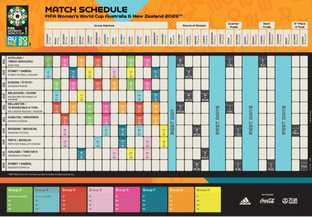 Coupe du Monde 2023- Le calendrier confirmé : du 20 juillet au 20 août Coupe du Monde 2023- Le calendrier confirmé : du 20 juillet au 20 août