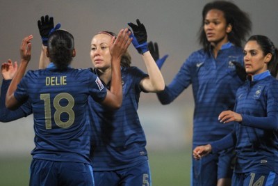 Marie-Laure Delie porte son total à 51 buts en Bleue (photo Fifa.com) Marie-Laure Delie porte son total à 51 buts en Bleue (photo Fifa.com)