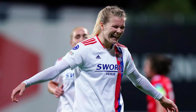 Ada Hegerberg a frappé d'entrée (photo UEFA.Com)