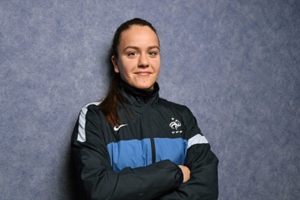 Julie Marichaud a inscrit le but français (photo UEFA) Julie Marichaud a inscrit le but français (photo UEFA)