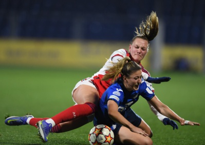 Les joueuses d'Arsenal ont été en difficulté (photo Arsenal) Les joueuses d'Arsenal ont été en difficulté (photo Arsenal)