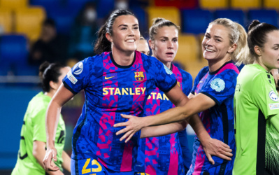 Engen a inscrit le 5e but barcelonais (photo FCB) Engen a inscrit le 5e but barcelonais (photo FCB)