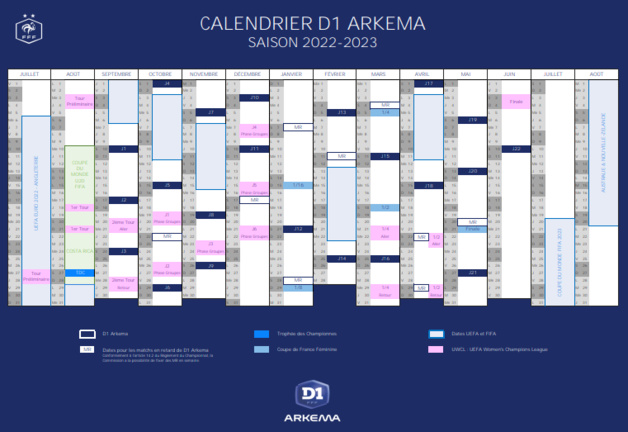 #D1Arkema - Le calendrier 2022-2023 validé #D1Arkema - Le calendrier 2022-2023 validé