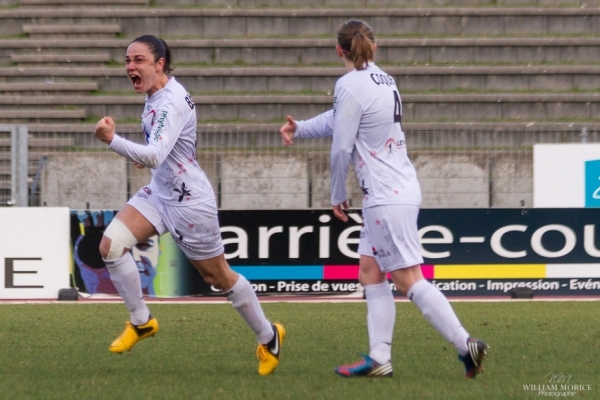 La joie démonstrative de Brétigny après son but La joie démonstrative de Brétigny après son but