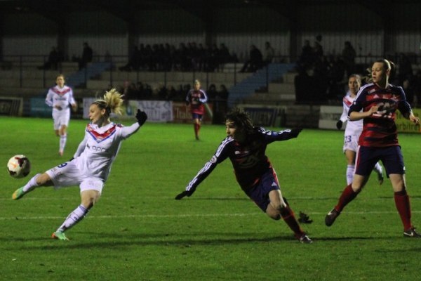 Eugénie Le Sommer et l'OL ont frappé (photo JLuc Martinet)