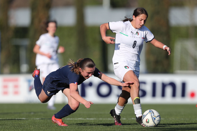 Les Françaises ont cédé lors du premier des deux duels en Italie (photo FIGC) Les Françaises ont cédé lors du premier des deux duels en Italie (photo FIGC)
