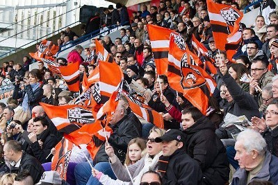 Les tribunes de Lorient étaient bien remplies Les tribunes de Lorient étaient bien remplies