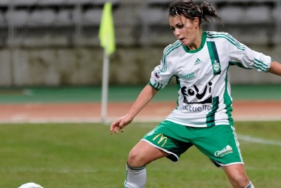 Ophélie Brevet, passée par le championnat féminin américain, est bel et bien de retour chez les Vertes, prête à en découdre une nouvelles fois avec les joueuses de Patrice Lair (Photo : ASSE). Ophélie Brevet, passée par le championnat féminin américain, est bel et bien de retour chez les Vertes, prête à en découdre une nouvelles fois avec les joueuses de Patrice Lair (Photo : ASSE).