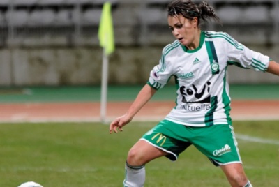 Ophélie Brevet, passée par le championnat féminin américain, est bel et bien de retour chez les Vertes, prête à en découdre une nouvelles fois avec les joueuses de Patrice Lair (Photo : ASSE).