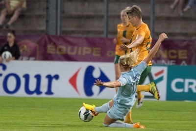 La défenseure de Juvisy a appris sa sélection vendredi dernier, par son club... La défenseure de Juvisy a appris sa sélection vendredi dernier, par son club...