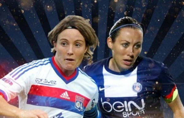 D1 - Sonia BOMPASTOR et Sabrina DELANNOY au coup d'envoi de la Coupe de la Ligue !