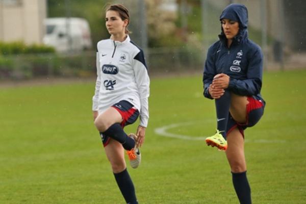 Marion Makuch avec Louisa Necib (photo FFF)