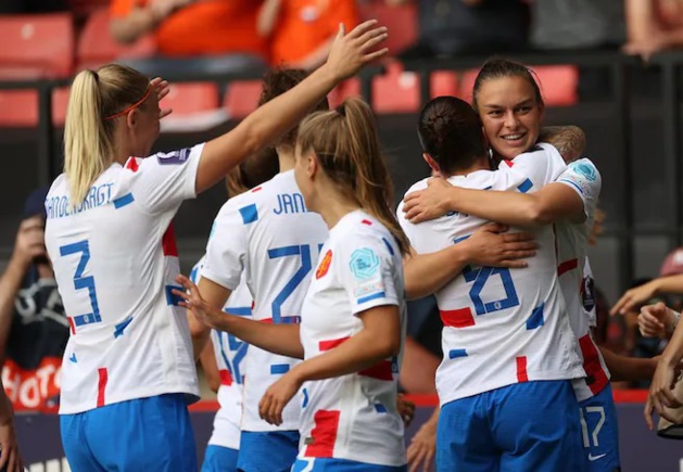 Les Néerlandaises ont accéléré sur la fin (photo UEFA) Les Néerlandaises ont accéléré sur la fin (photo UEFA)