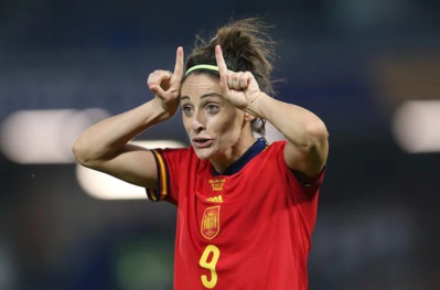 Esther González avait donné l'avantage à l'Espagne (photo UEFA)