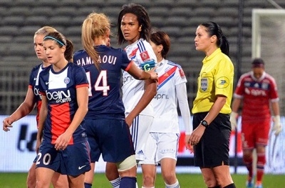 Wendie Renard est la seule Lyonnaise a avoir participé aux huit victoires en championnat de France (crédit : Alex Ortéga) Wendie Renard est la seule Lyonnaise a avoir participé aux huit victoires en championnat de France (crédit : Alex Ortéga)