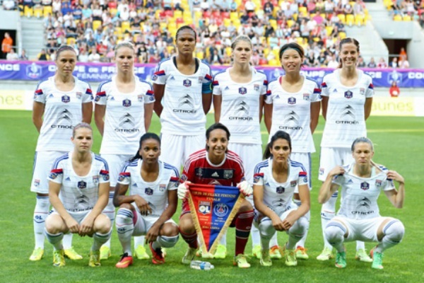 Le onze de l'Olympique Lyonnais (photo FFF)