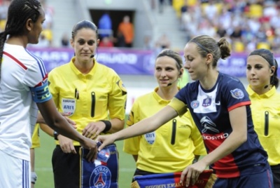 Sabrina Delannoy, déçue mais déterminée à l'issue de cette défaite (crédit : Team Pics/PSG) Sabrina Delannoy, déçue mais déterminée à l'issue de cette défaite (crédit : Team Pics/PSG)