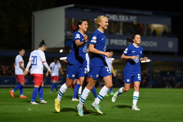 Kerr a frappé quatre fois, Harder trois fois (photo UEFA) Kerr a frappé quatre fois, Harder trois fois (photo UEFA)