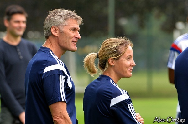 Le nouveau duo technique de l'OL (photo Alex Ortega pour Footofeminin)