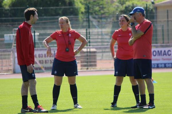 La préparation de la Coupe du Monde a débuté en juin, ici à Amnéville avec le staff (photo LLF)