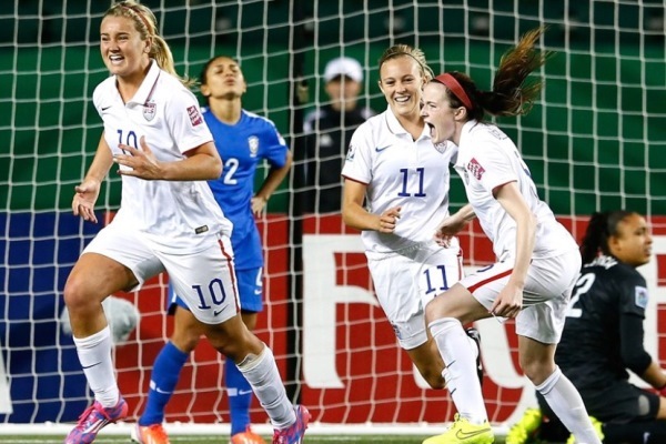 Lindsay Horan libère les Etats-Unis (photo fifa.com)