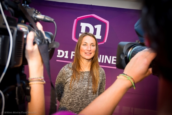 Lancement du championnat avec les représentants de la FFF, des TV et des joueuses ce jeudi au siège de la fédération française (photo W Morice)