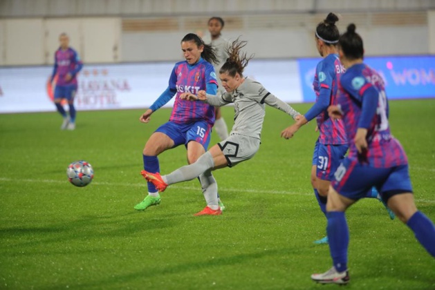 Ramona Bachmann auteur du 3e but (photo UEFA) Ramona Bachmann auteur du 3e but (photo UEFA)