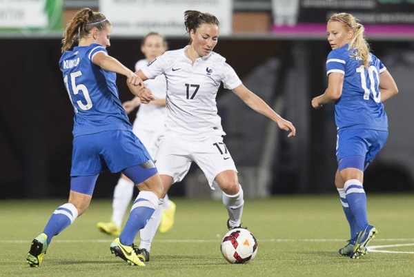 Gaëtane Thiney a inscrit le second but samedi soir (photo E Baledent/LMP)