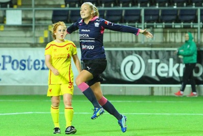 L'attaquante de Linköping a coulé Liverpool... (photo UEFA)