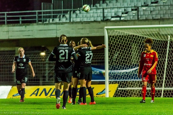 La joie juvisienne après le seul but du match