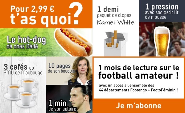 FOOTOFEMININ - 2€99/mois... Et tu as tout ! FOOTOFEMININ - 2€99/mois... Et tu as tout !