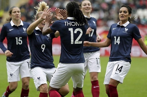 Elodie Thomis a enfoncé l'Allemagne à la vingtième minute (photo DFB) Elodie Thomis a enfoncé l'Allemagne à la vingtième minute (photo DFB)