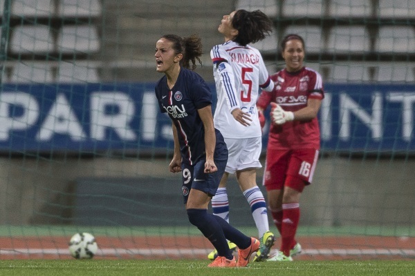 Alushi, meilleure joueuse du match, a permis au PSG de garder l'espoir (photo E Baledent/LMP)