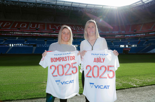 Sonia Bompastor et Camille Abily (photo OL) Sonia Bompastor et Camille Abily (photo OL)