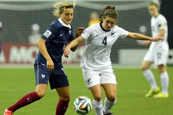 Claire Lavogez a joué la Nouvelle-Zélande l'été dernier avec les U20 (photo FIFA)