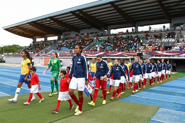 Wendie Renard lors du match France - Brésil en juin dernier en Guyane (photo FFF) Wendie Renard lors du match France - Brésil en juin dernier en Guyane (photo FFF)