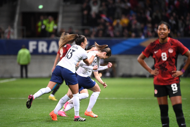 La joie de Léa Le Garrec après son but (photo FFF) La joie de Léa Le Garrec après son but (photo FFF)