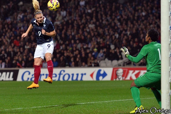 Eugénie Le Sommer a encore marqué en Bleue Eugénie Le Sommer a encore marqué en Bleue