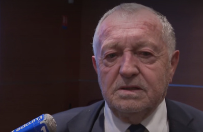 Jean-Michel Aulas en marge de la conférence du plan de développement Jean-Michel Aulas en marge de la conférence du plan de développement