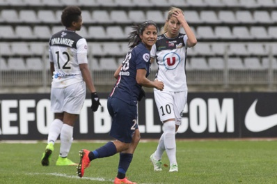 Shirley Cruz a marqué le premier but du PSG (photo E Baledent/LMP)