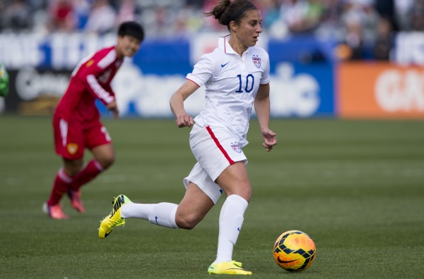 Carli Lloyd avait ouvert le score pour les Etats-Unis (photo USSoccer)