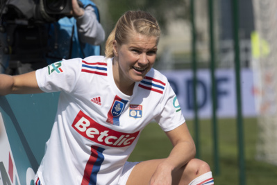 La buteuse Ada Hegerberg (photo Frédérique Grando) La buteuse Ada Hegerberg (photo Frédérique Grando)