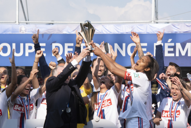 Jean-Michel Aulas et Wendie Renard (photo Frédérique Grando)