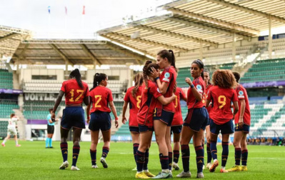 L'Espagnole Cris a réalisé un hat-trick ce mercredi (photo UEFA) L'Espagnole Cris a réalisé un hat-trick ce mercredi (photo UEFA)